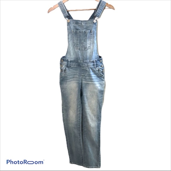 Wallflower Denim - Wallflower Denim Skinny Stretch Overalls - Size XS